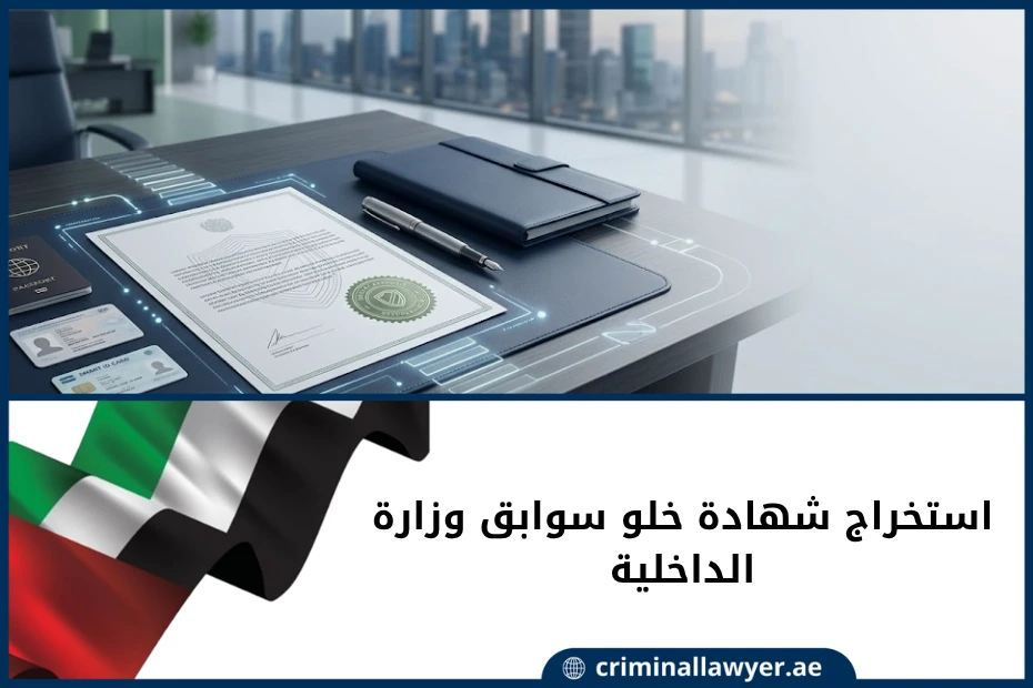 استخراج شهادة خلو سوابق وزارة الداخلية