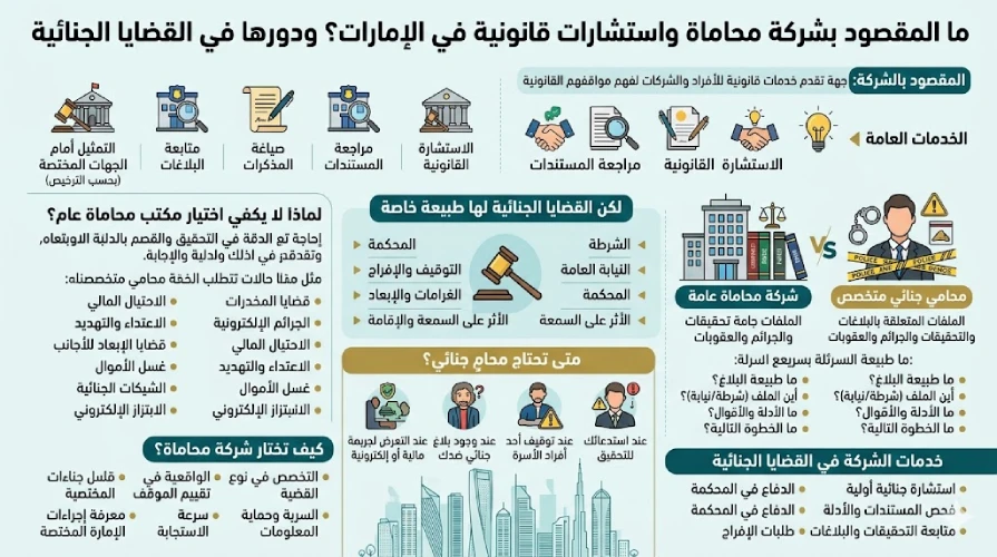 انفوغرافيك شركة محاماة واستشارات قانونية