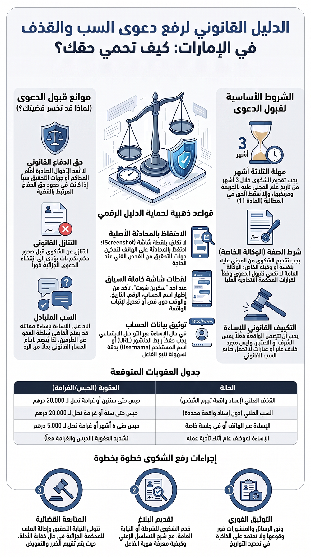دليل قضايا السب في الإمارات